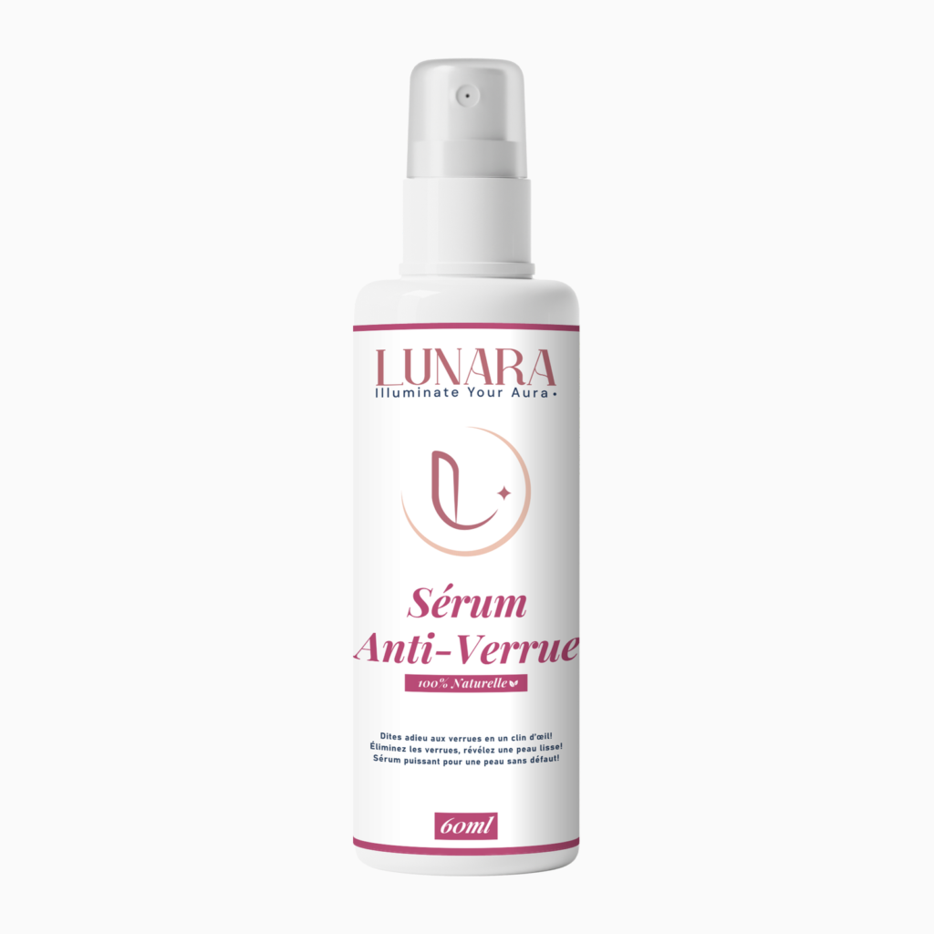 Étiquette du Sérum Anti-Verrue Lunara 60 ml à l’acide salicylique